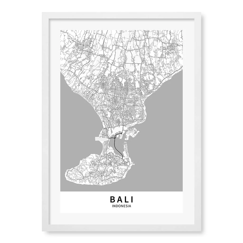 Bali Map Print - Bali Map Wall Art - Image 22