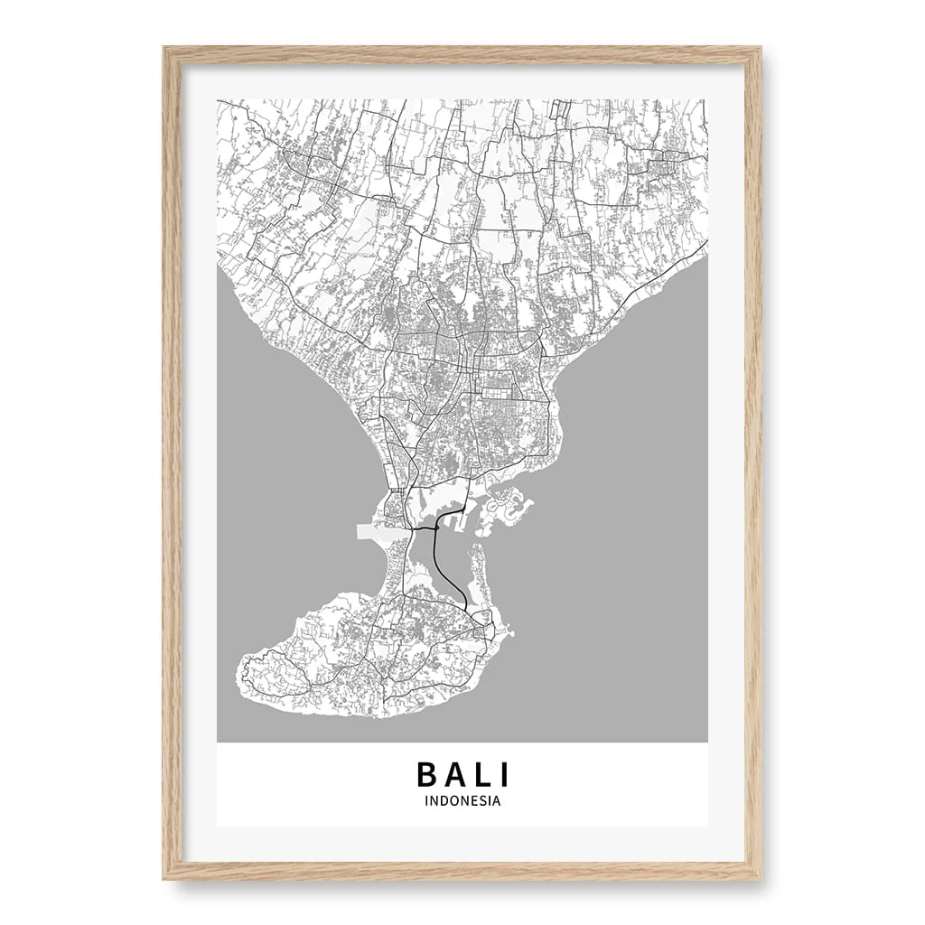 Bali Map Print - Bali Map Wall Art - Image 29