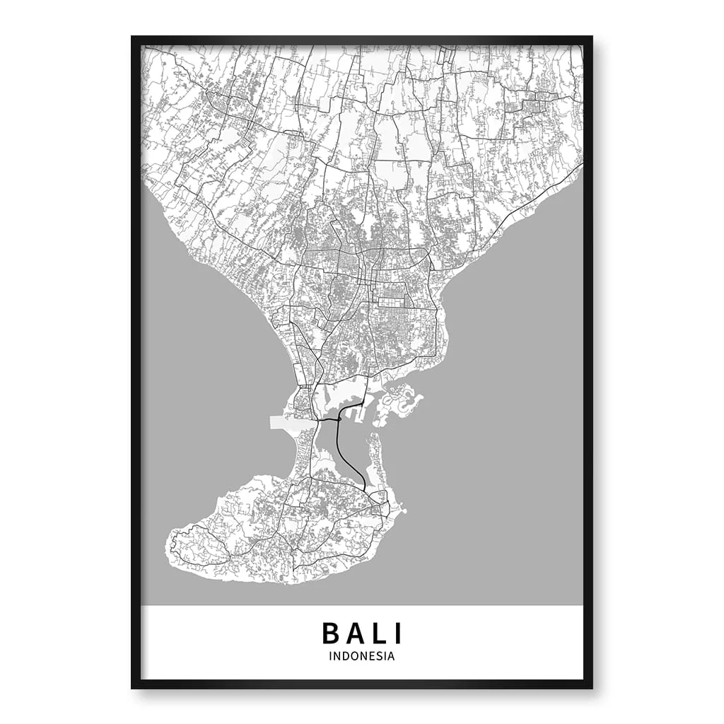 Bali Map Print - Bali Map Wall Art - Image 38