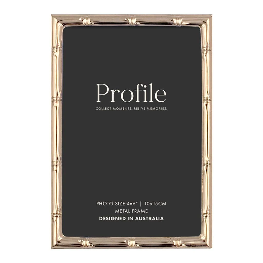 Bamboo Rose Gold Metal Photo Frame - Image 4