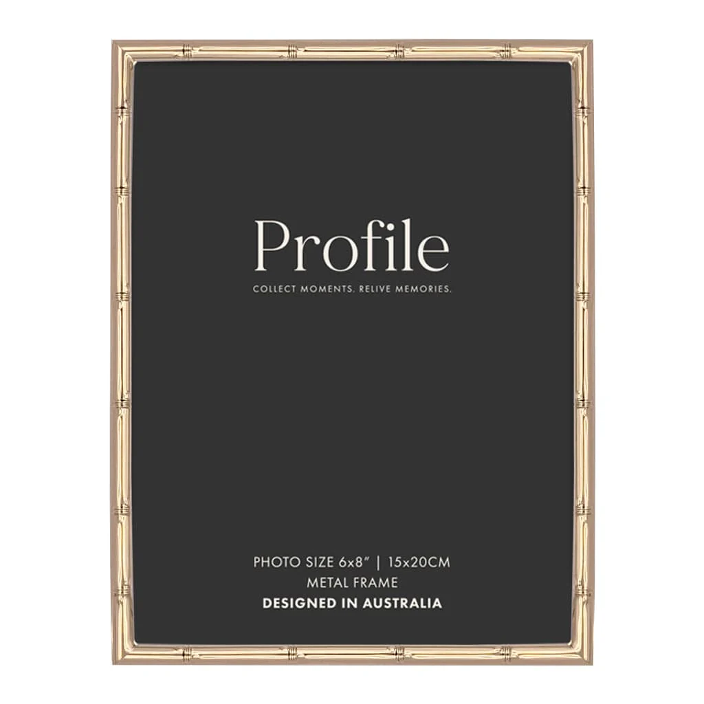 Bamboo Rose Gold Metal Photo Frame - Image 5