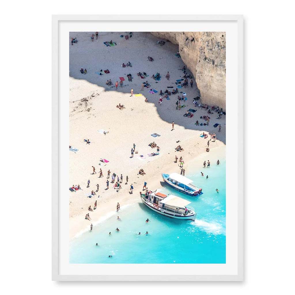 Beach Boat Visit Wall Art Print - Image 30