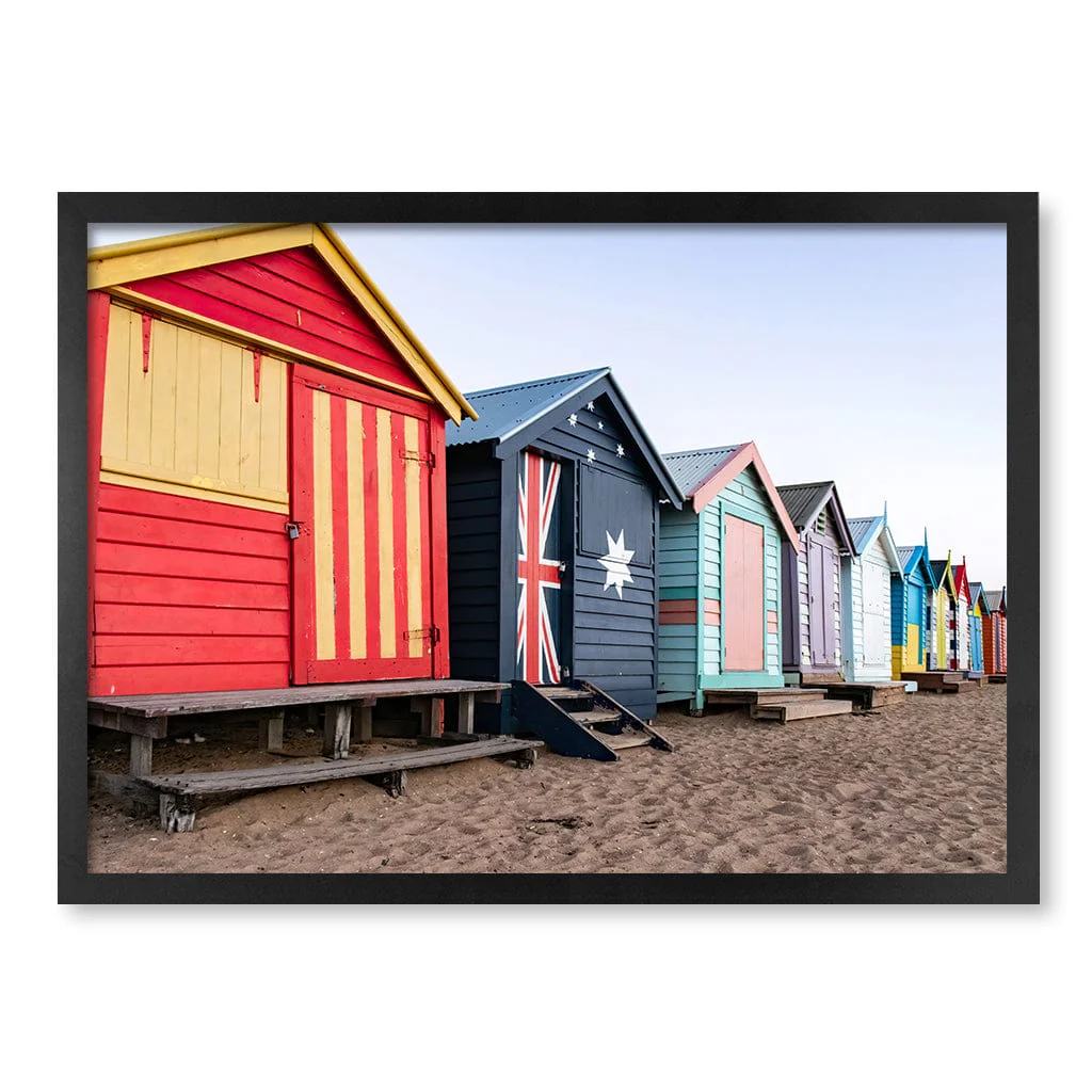 Beach Boxes Wall Art Print - Image 31