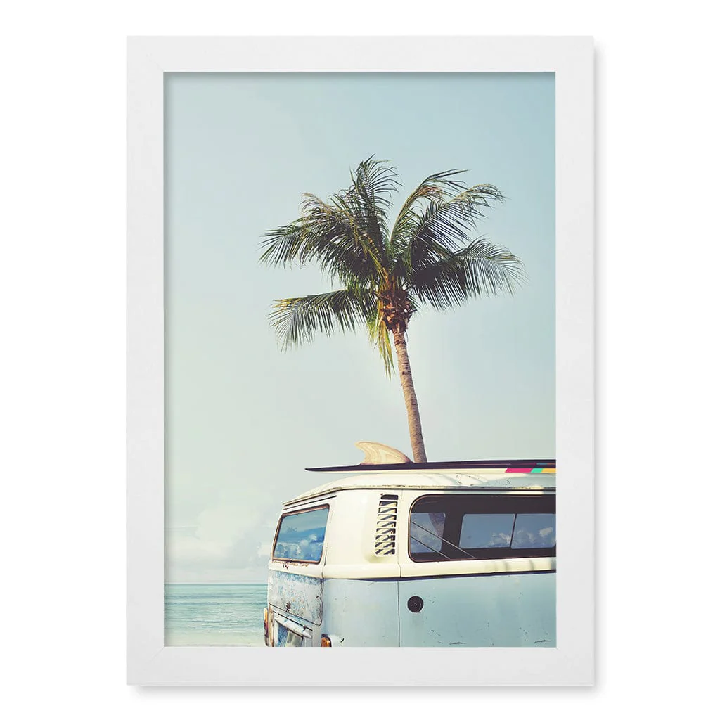 Beach Palm Kombi 1 Wall Art Print - Image 18