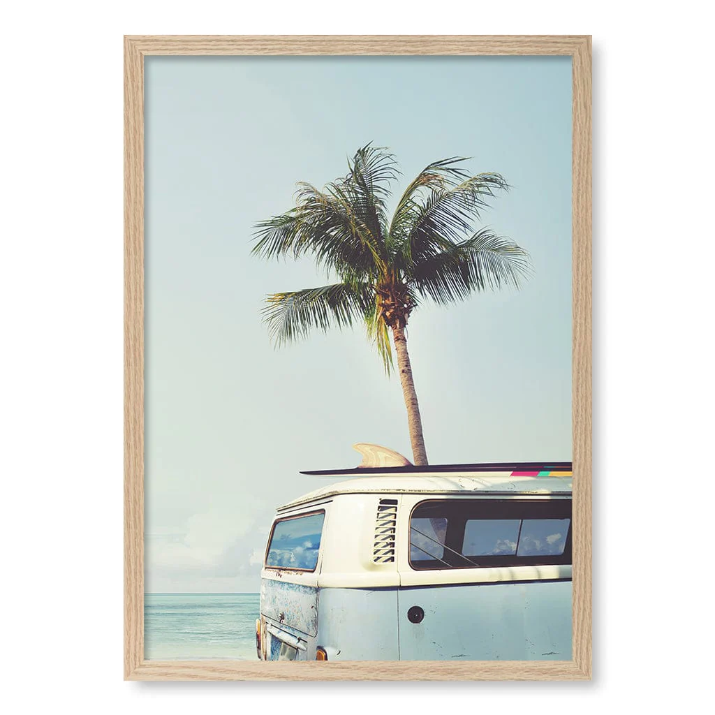 Beach Palm Kombi 1 Wall Art Print - Image 19