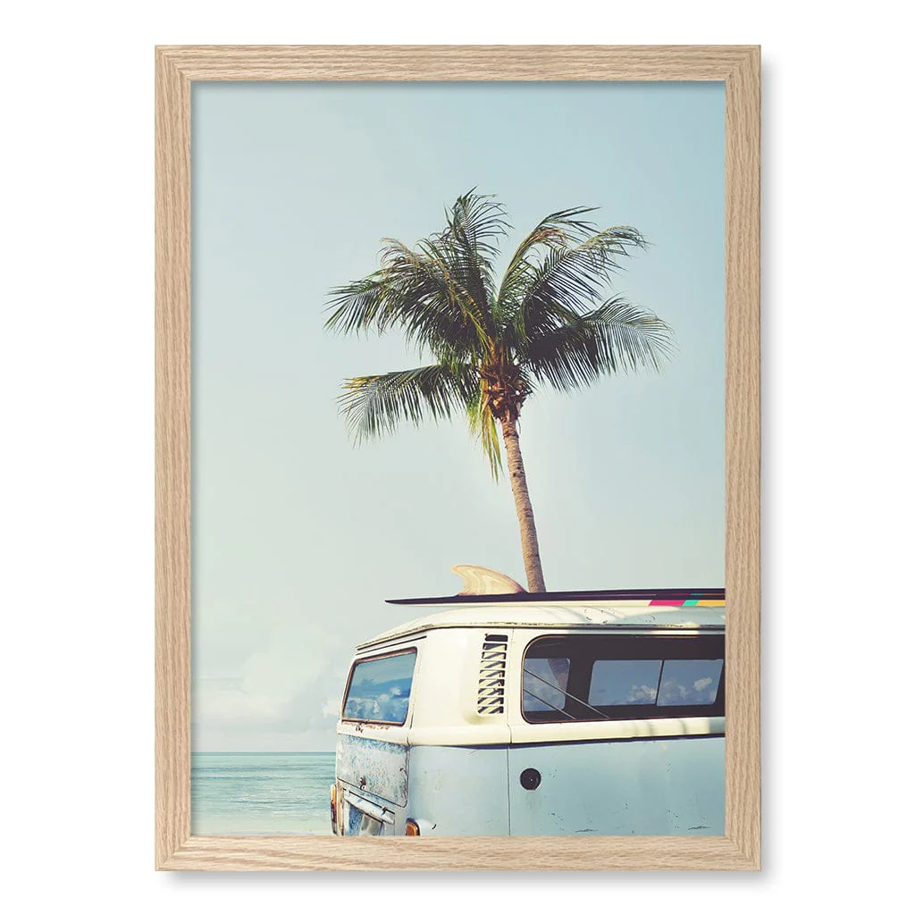 Beach Palm Kombi 1 Wall Art Print - Image 24