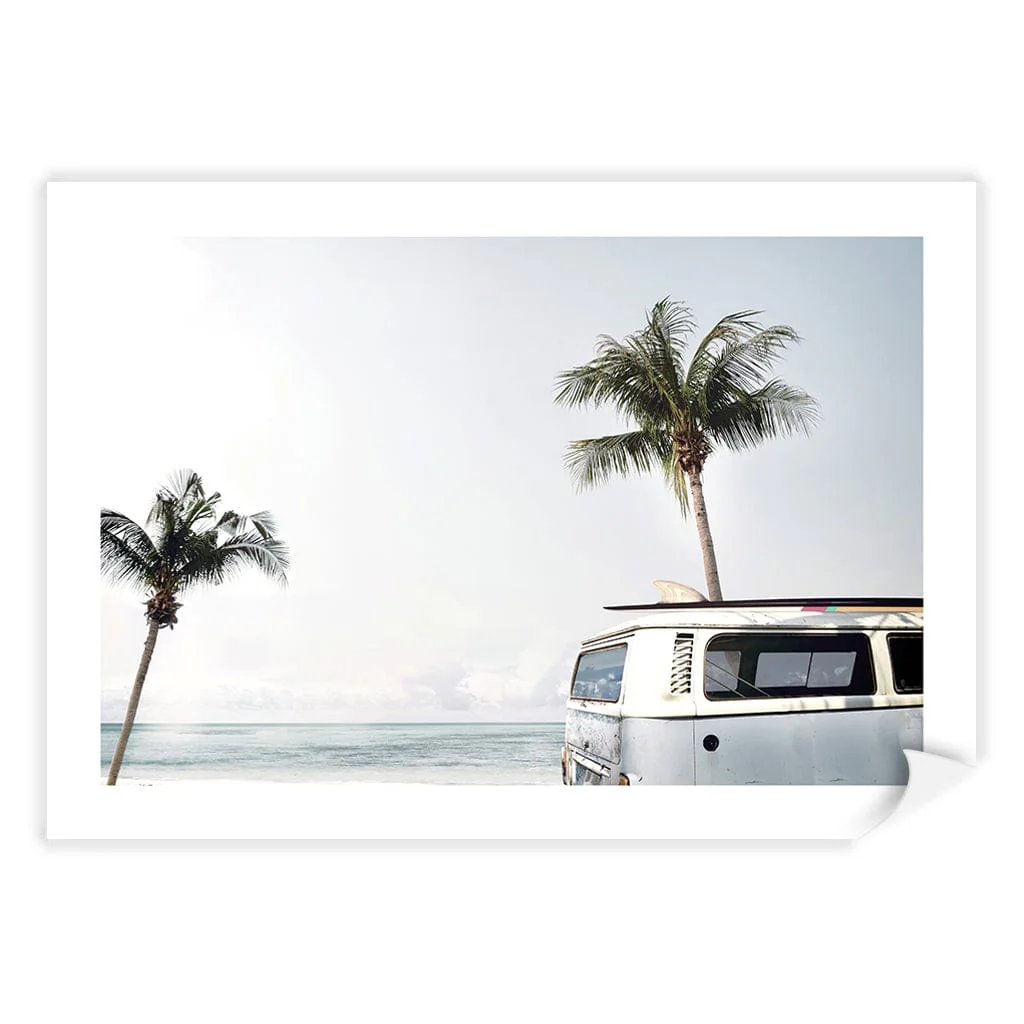 Beach Palm Kombi 2 Wall Art Print - Image 9