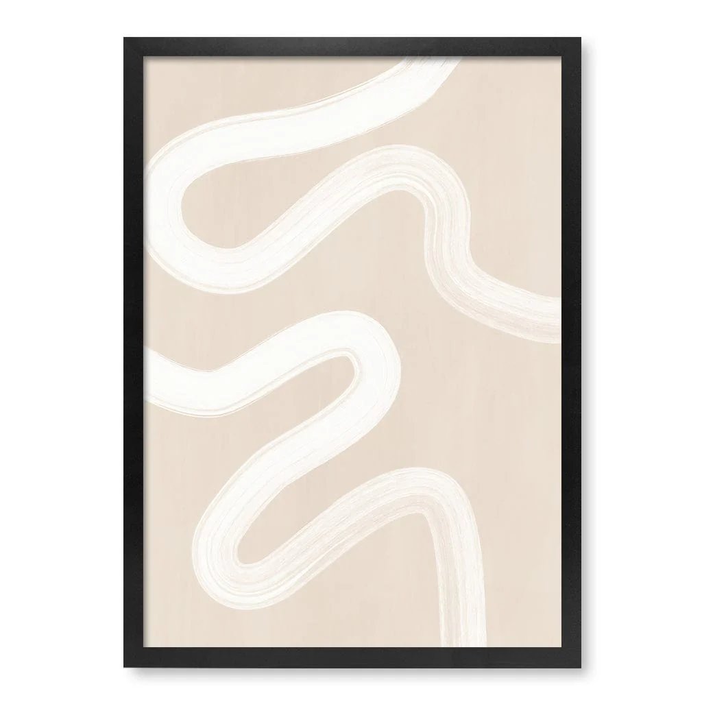 Beige One Line Art Print by Elena Ristova - Image 10