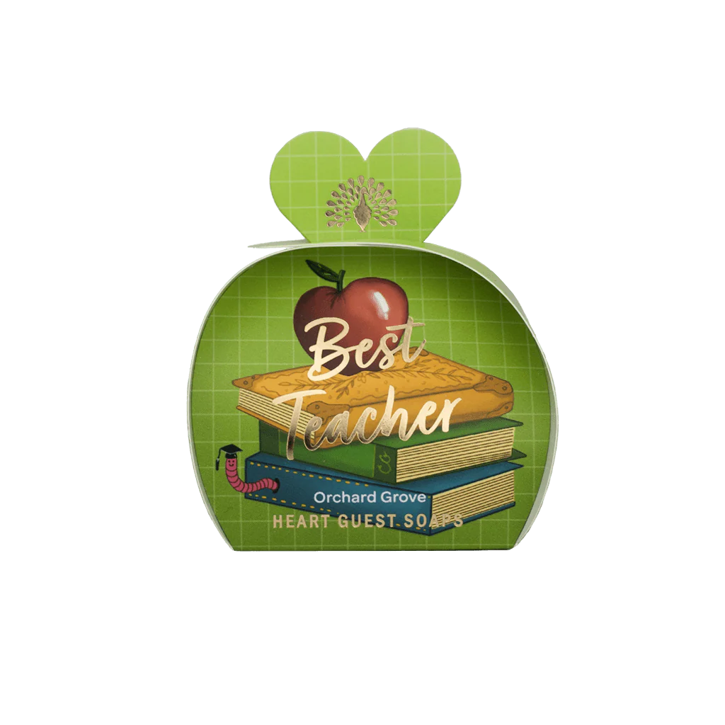 Best Teacher Mini Heart Gift Soaps – Orchard Grove (3 x 20g)