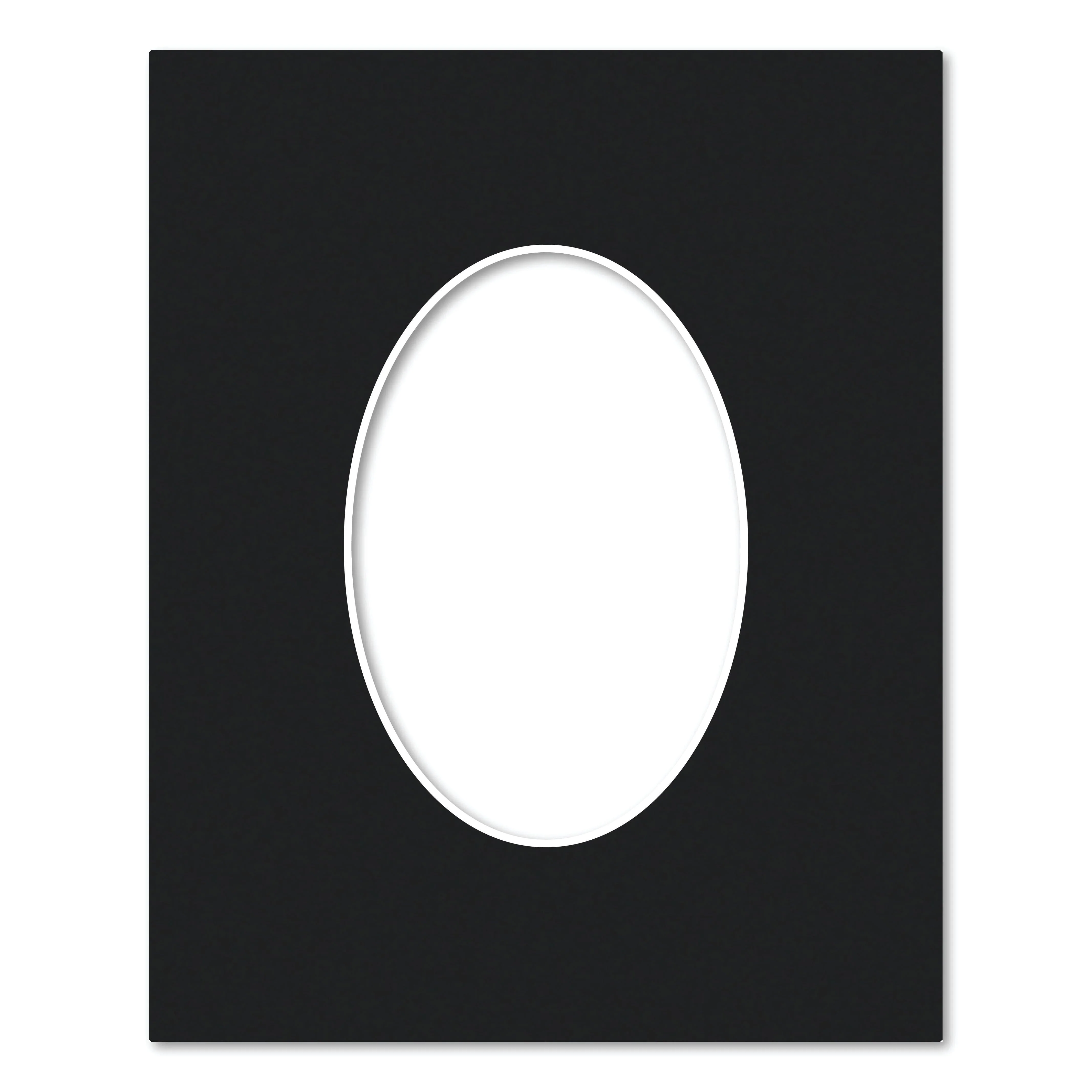 Black Acid-Free Oval Mat Board - Image 9