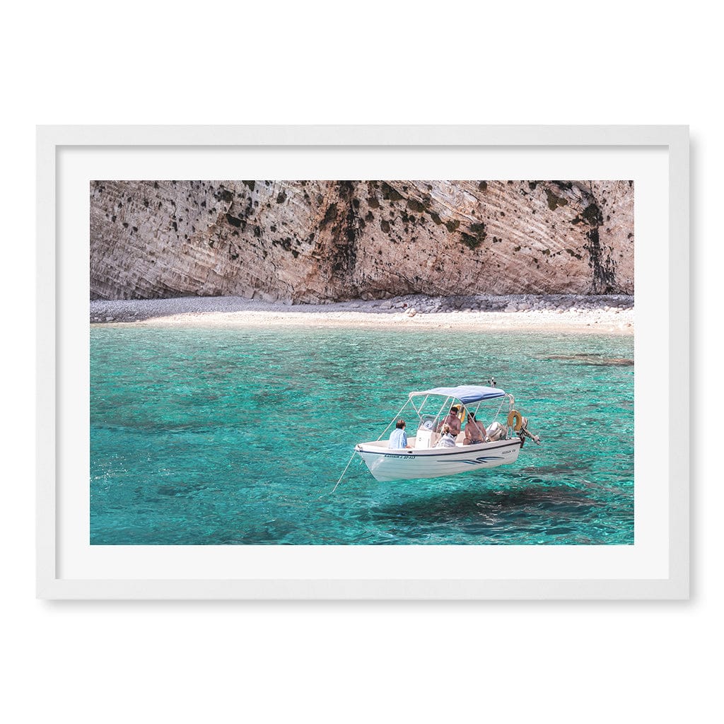 Boat in Emerald Waters Wall Art Print - Image 12
