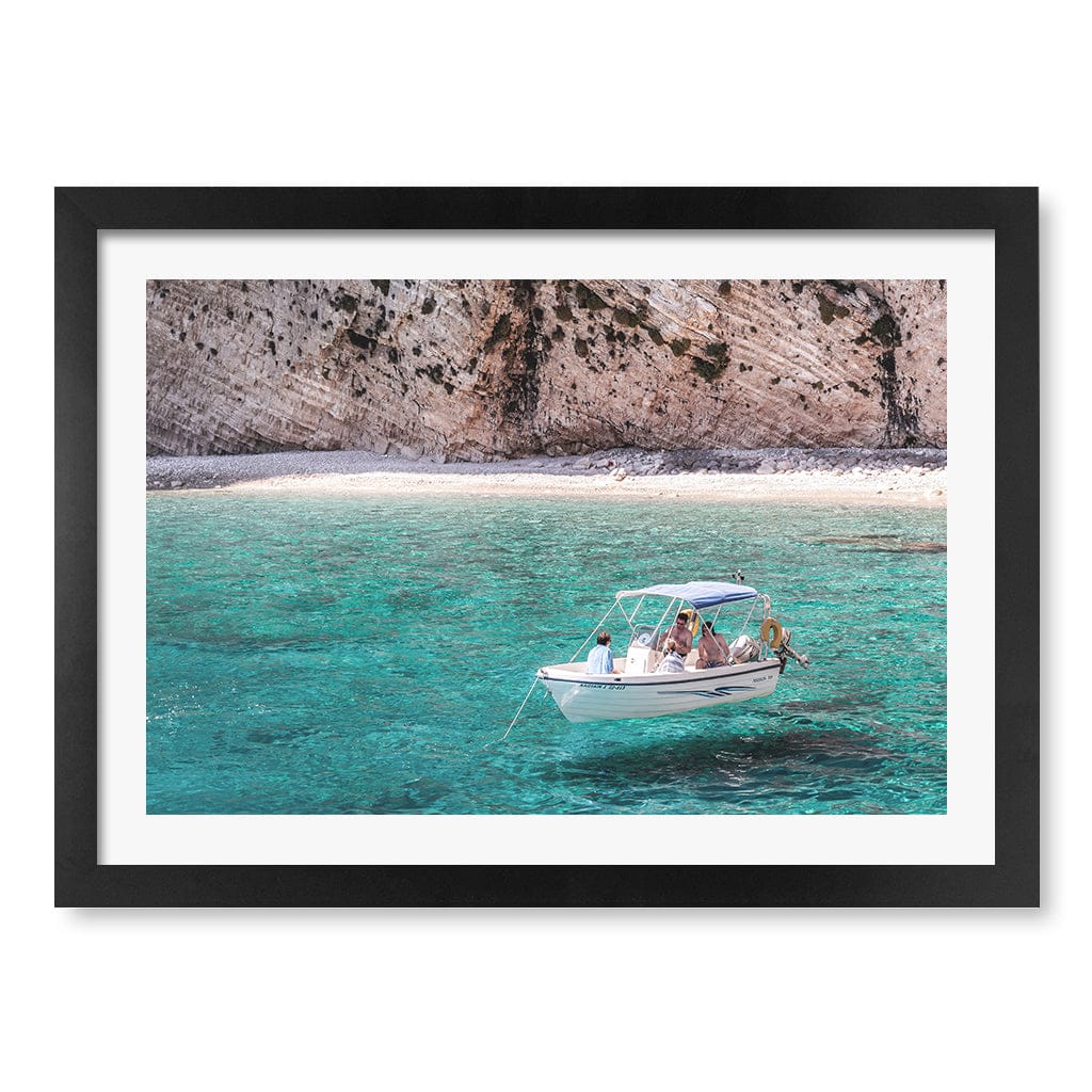 Boat in Emerald Waters Wall Art Print - Image 28
