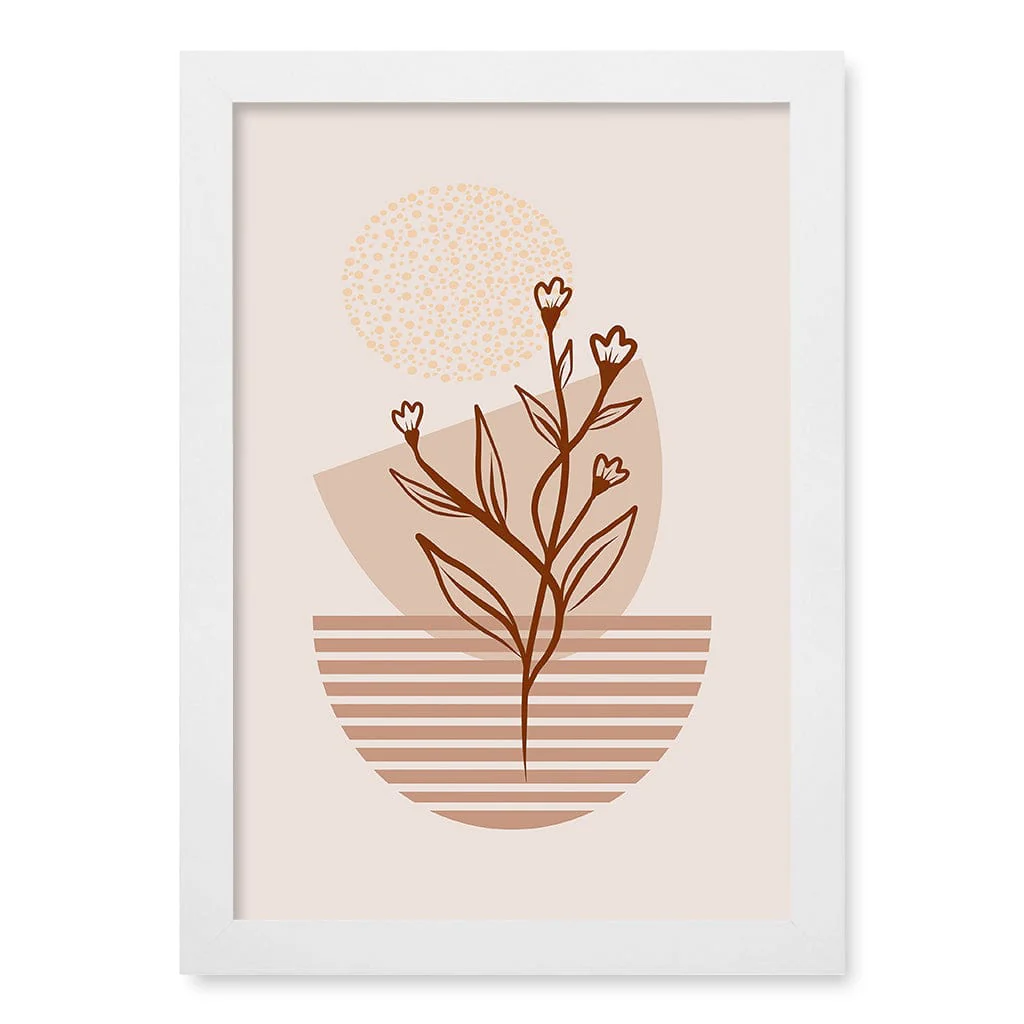 Boho Plant Lines One Wall Art Print - Image 18