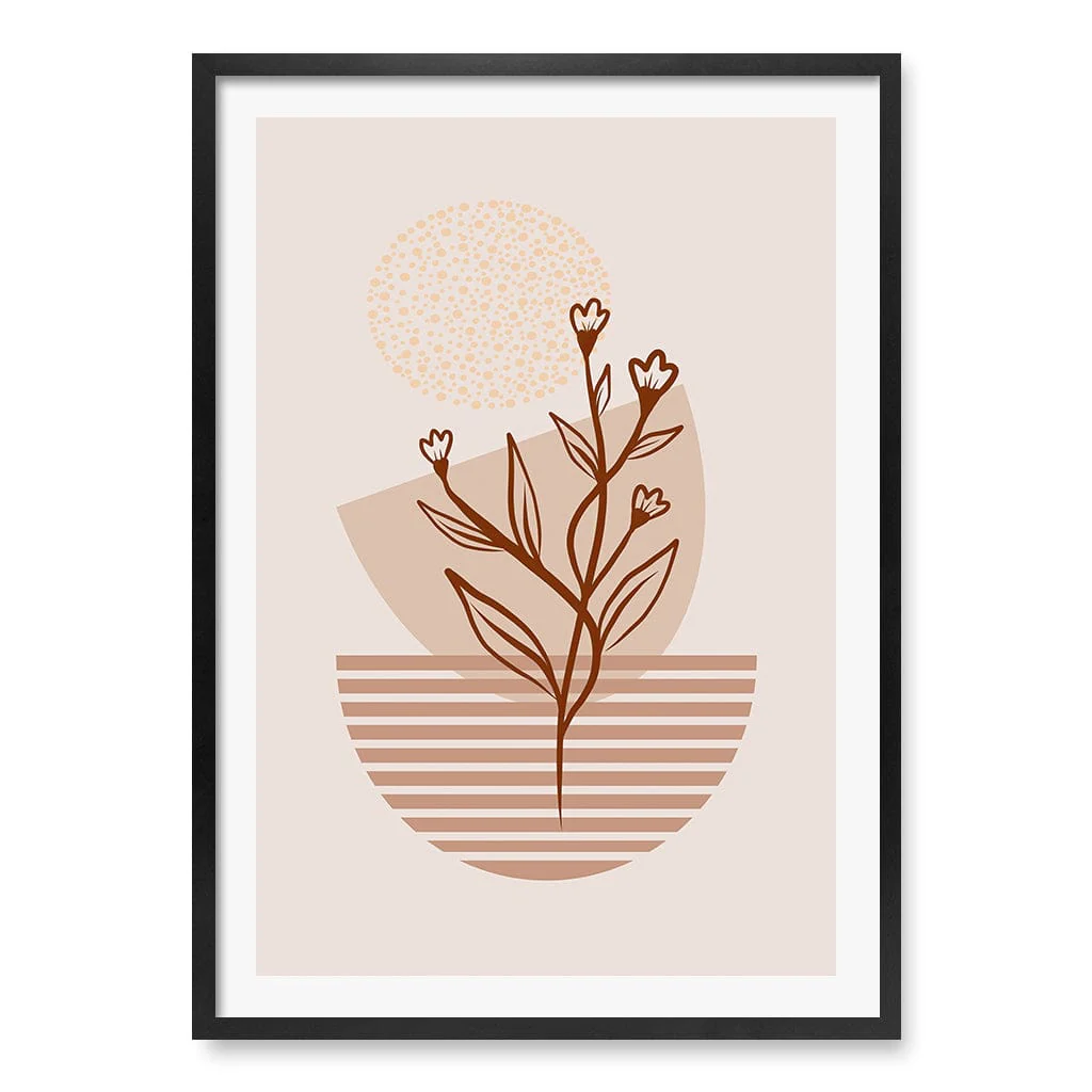 Boho Plant Lines One Wall Art Print - Image 26