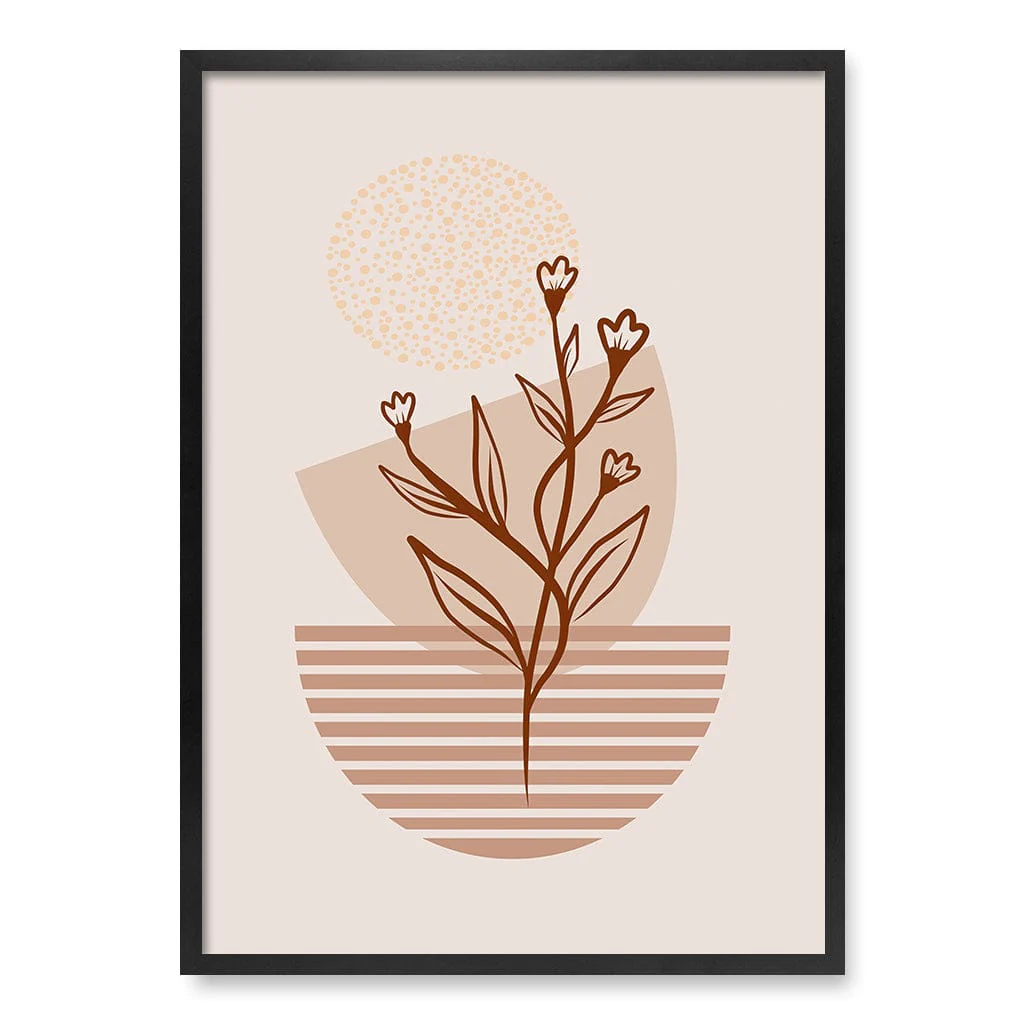 Boho Plant Lines One Wall Art Print - Image 30