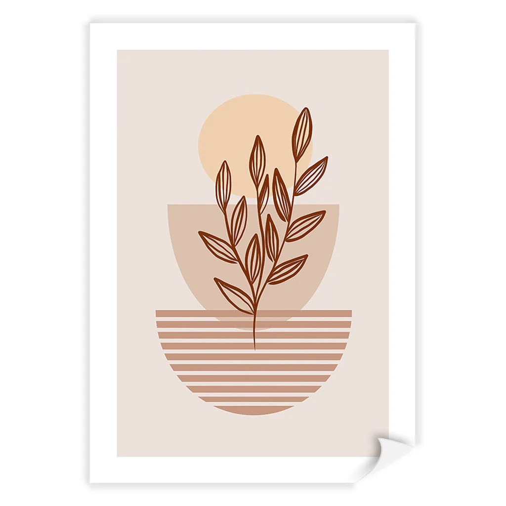 Boho Plant Lines Two Wall Art Print - Image 6