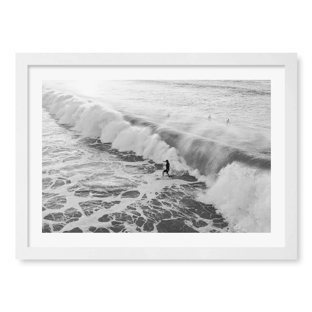 Bondi Surf Break B&W Wall Art Print - Image 13