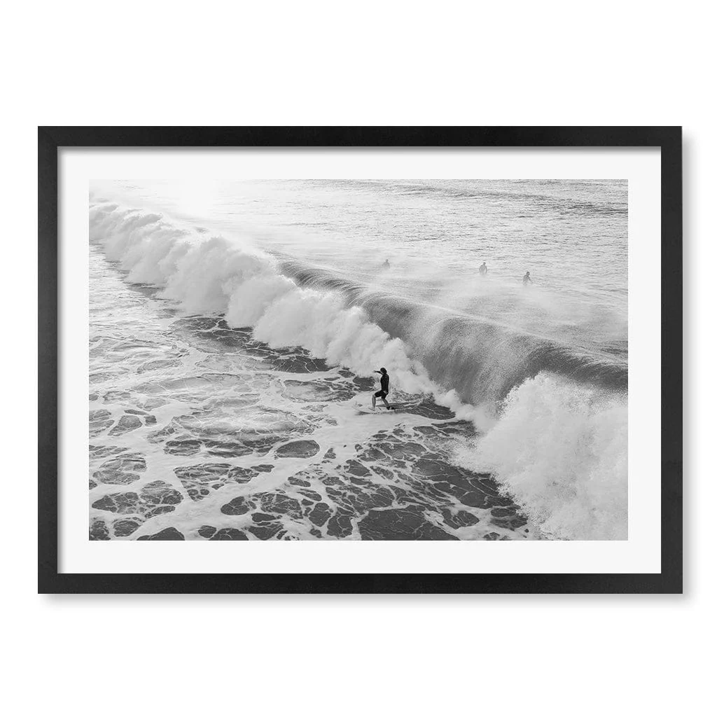 Bondi Surf Break B&W Wall Art Print - Image 27