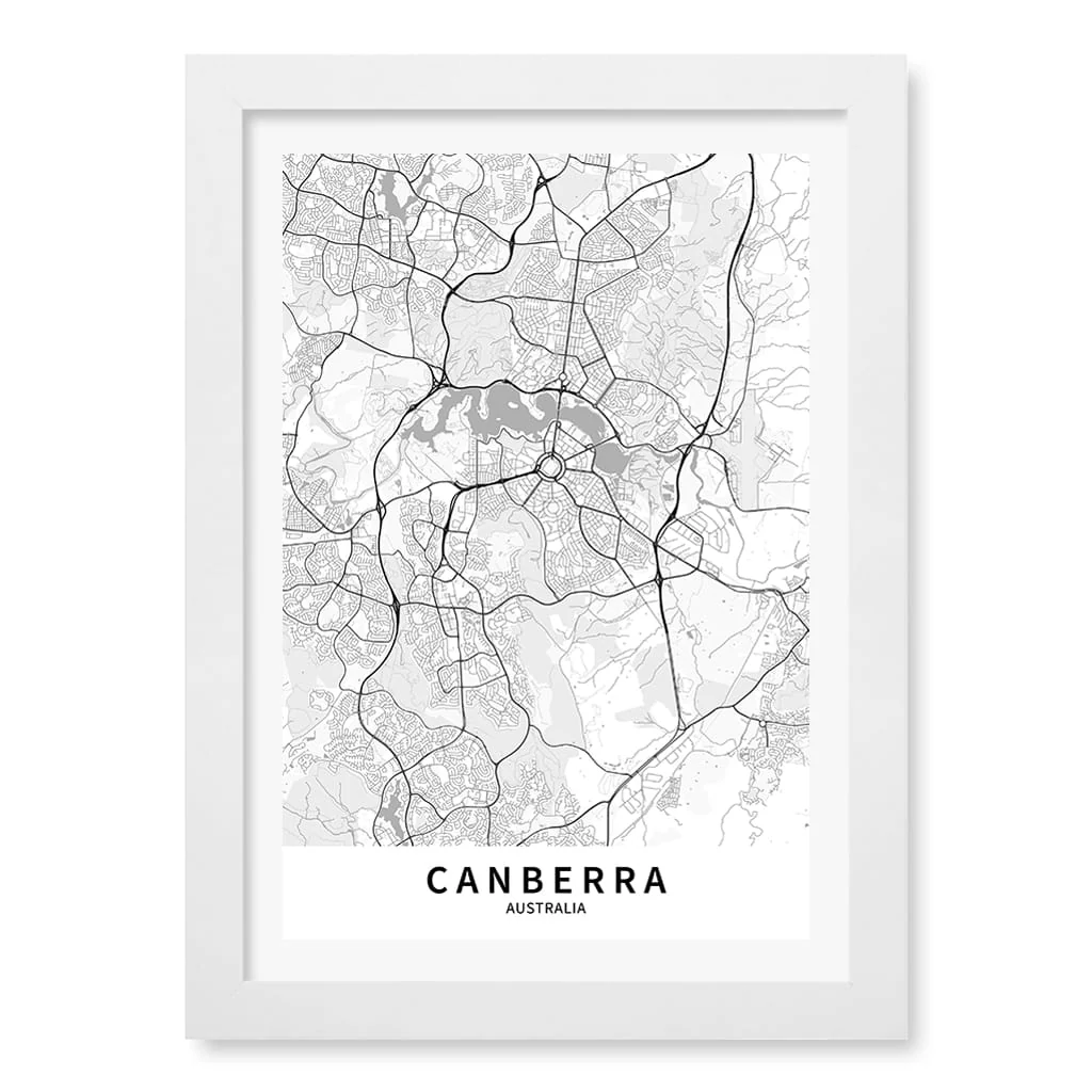 Canberra City Map Print - Canberra Map Wall Art - Image 11