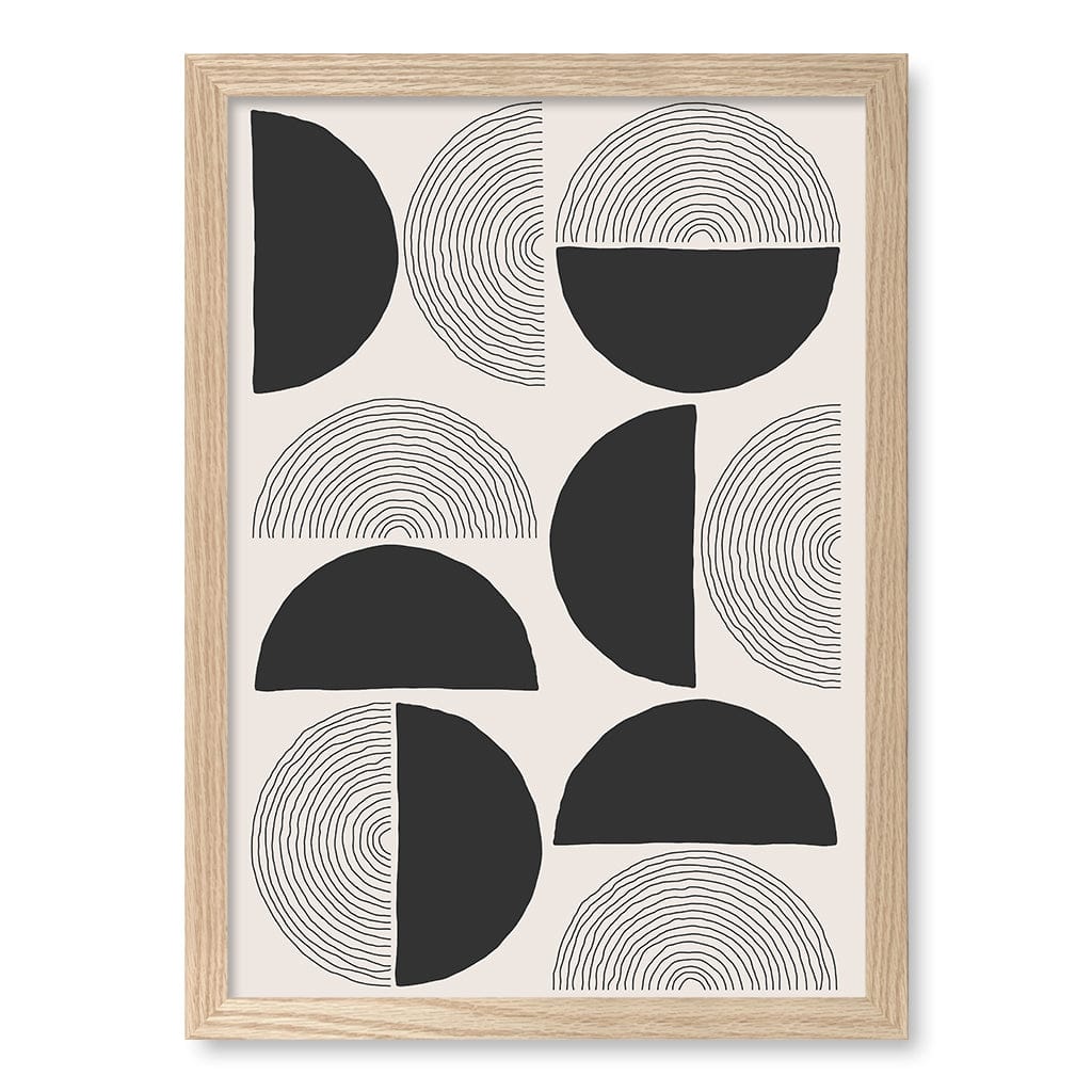Circle Lines Cluster Wall Art Print - Image 24