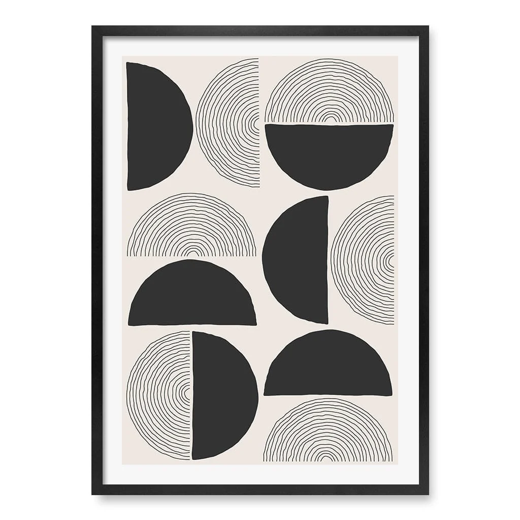 Circle Lines Cluster Wall Art Print - Image 26