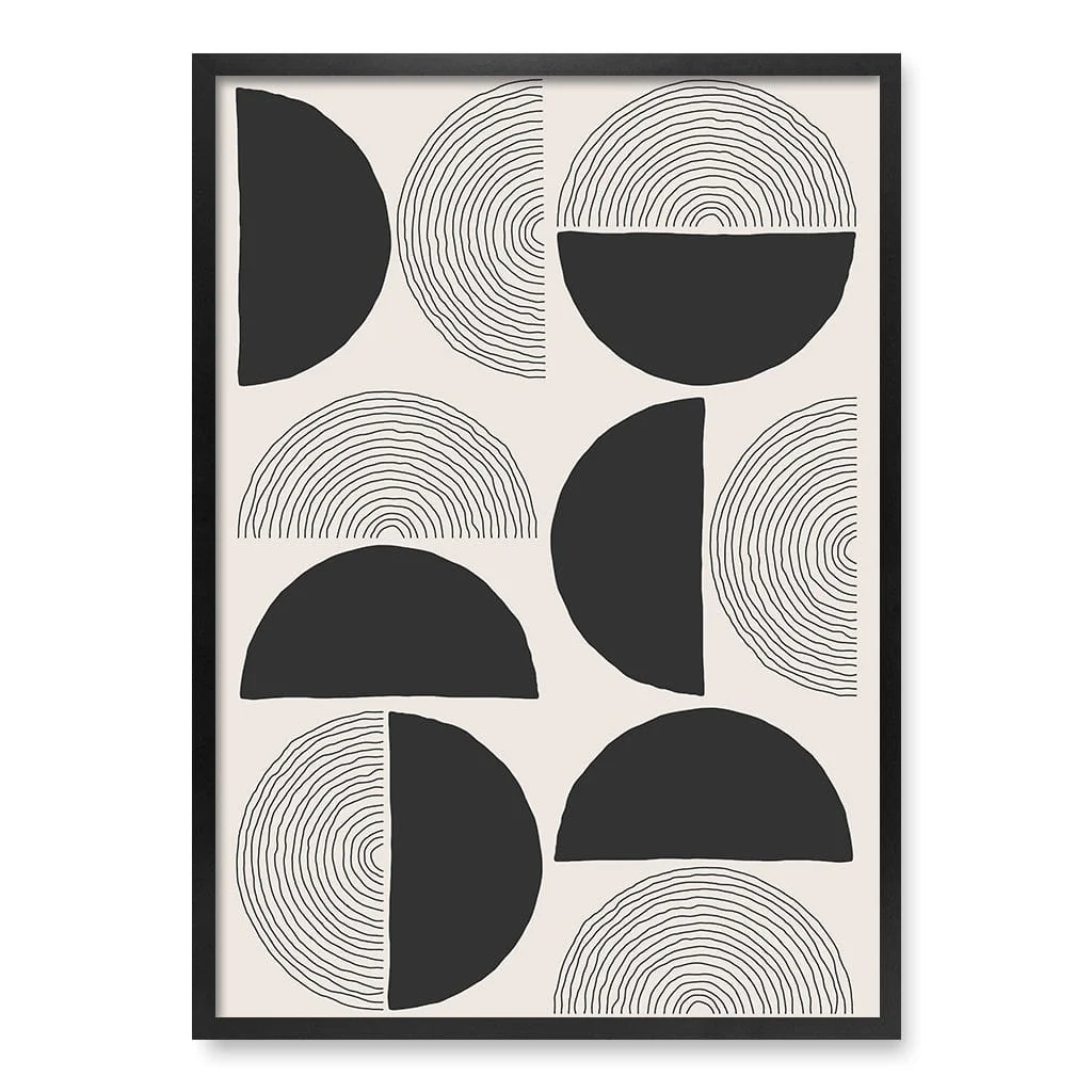 Circle Lines Cluster Wall Art Print - Image 30