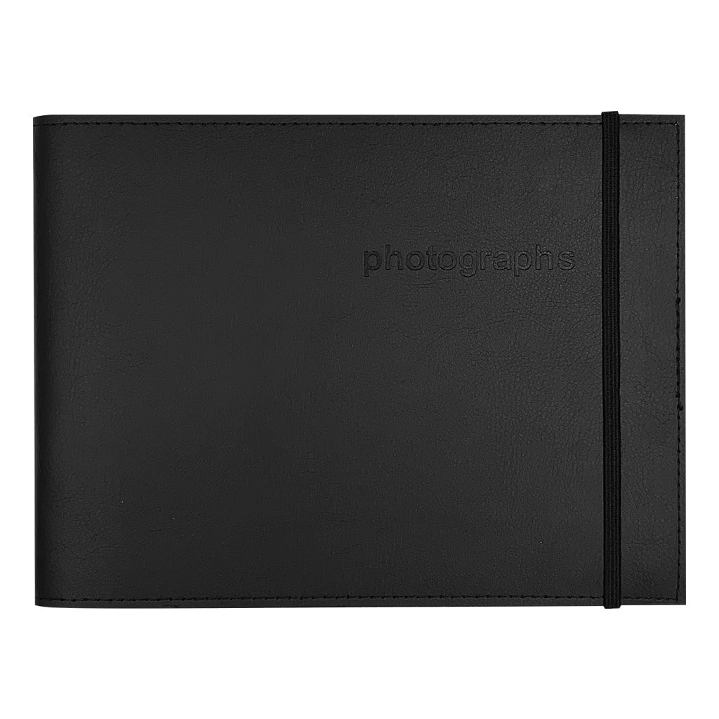 Citi Leather Black Large 6x8in Pocket Brag Book Photo Wallet
