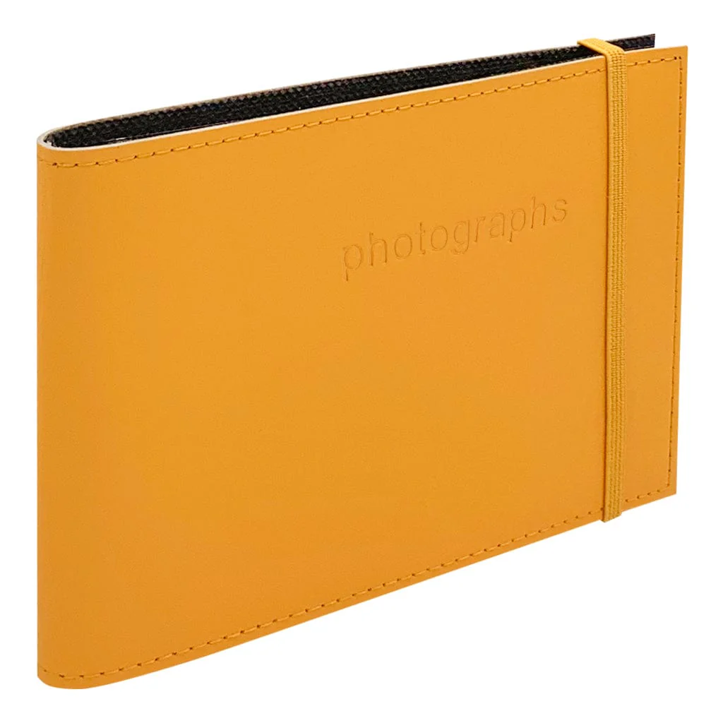 Citi Leather Saffron Pocket Brag Book Photo Wallet - Image 2