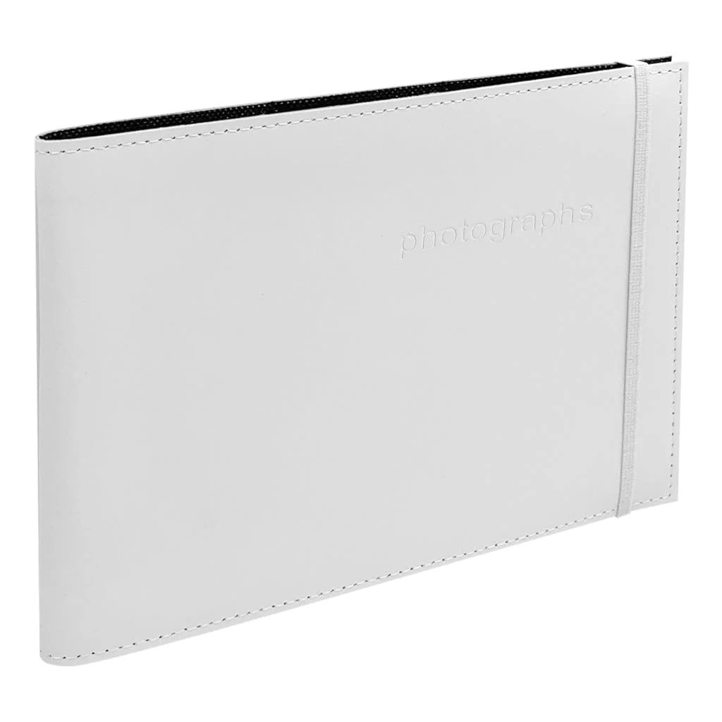 Citi Leather White Large 6x8in Pocket Brag Book Photo Wallet - Image 2