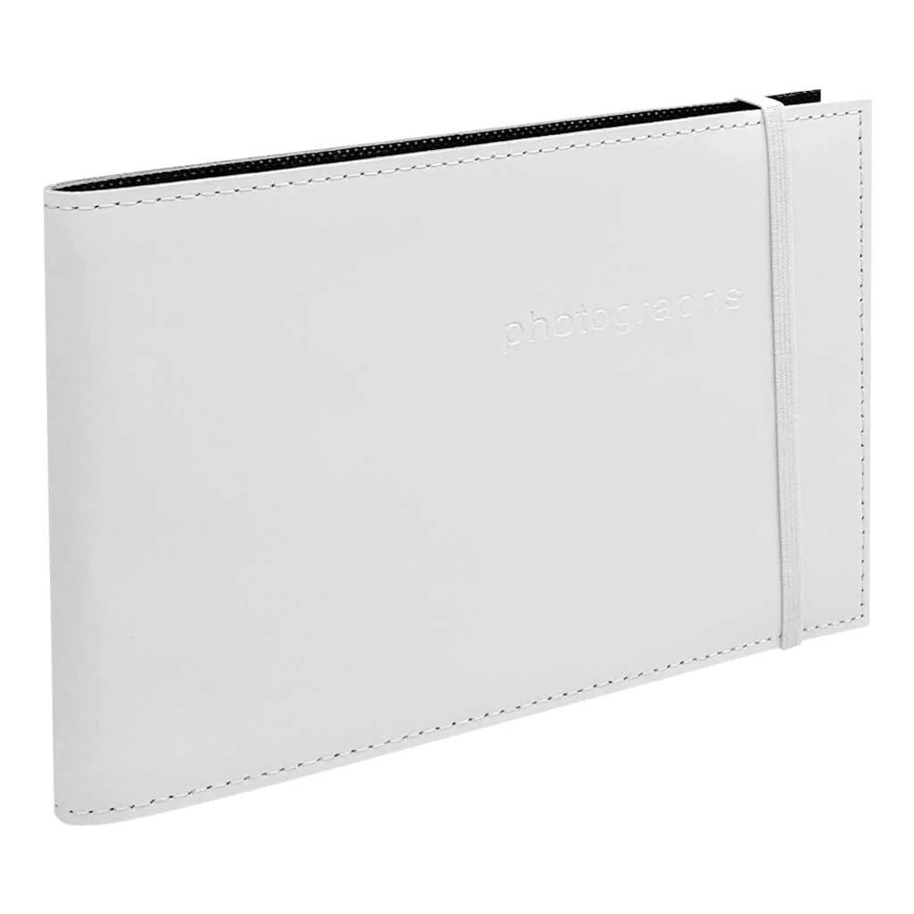 Citi Leather White Medium 5x7in Pocket Brag Book Photo Wallet - Image 2