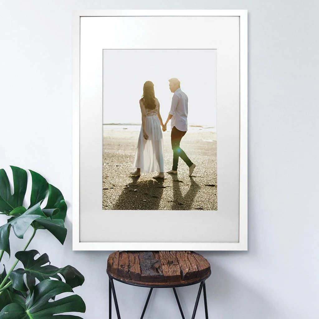 Classic White Timber A1 Picture Frame to suit A2 image - Image 3