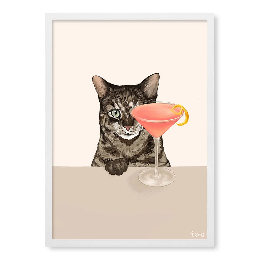 Cosmopolitan Cat Art Print by Tara Royle - Image 11
