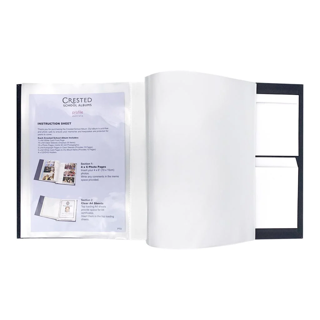 School Keepsake Photo Album Black - Image 4