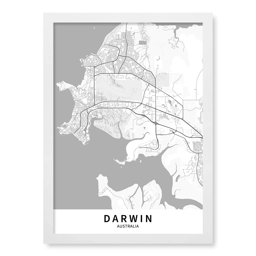 Darwin City Map Print - Darwin Map Wall Art - Image 17