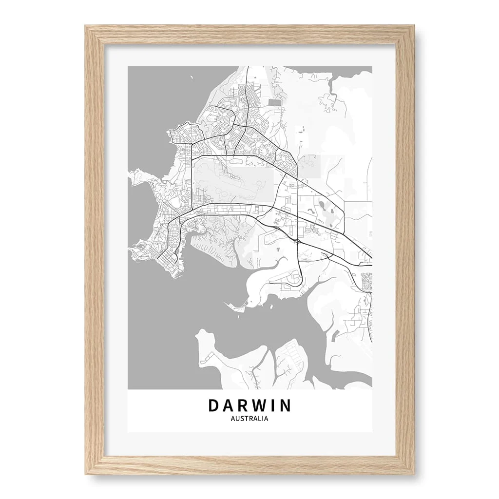 Darwin City Map Print - Darwin Map Wall Art - Image 18
