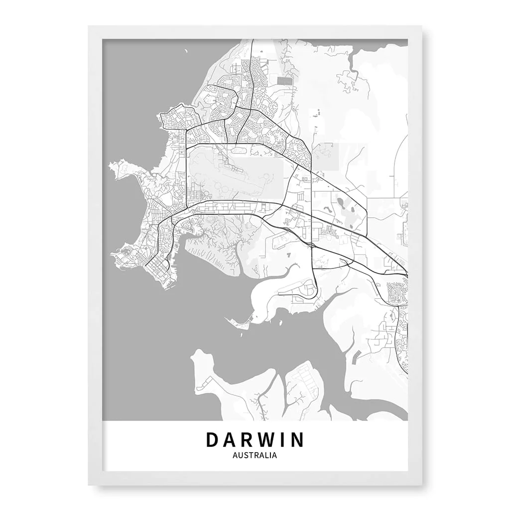 Darwin City Map Print - Darwin Map Wall Art - Image 23