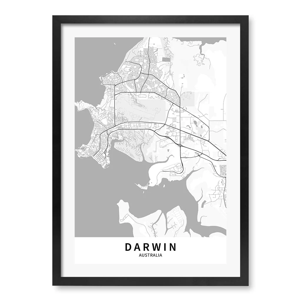 Darwin City Map Print - Darwin Map Wall Art - Image 25