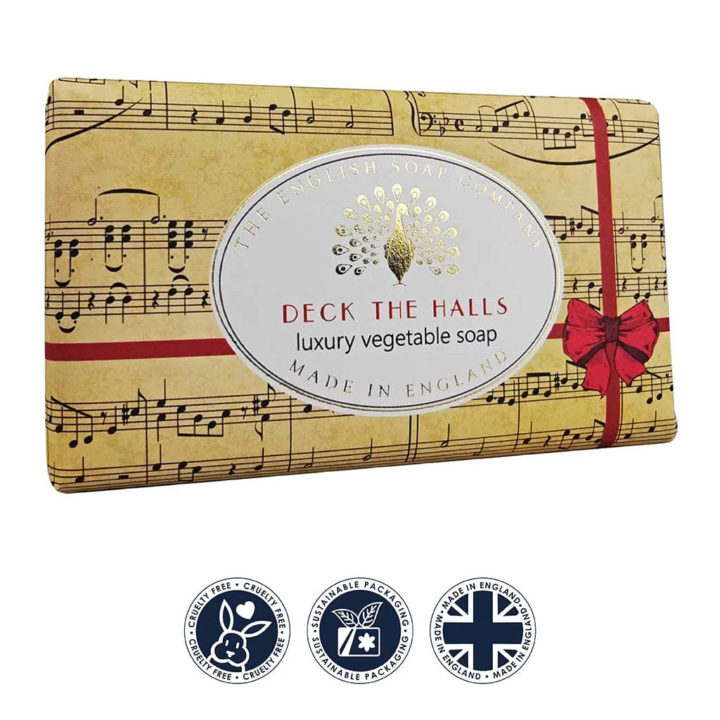 Deck the Halls Christmas Soap Bar