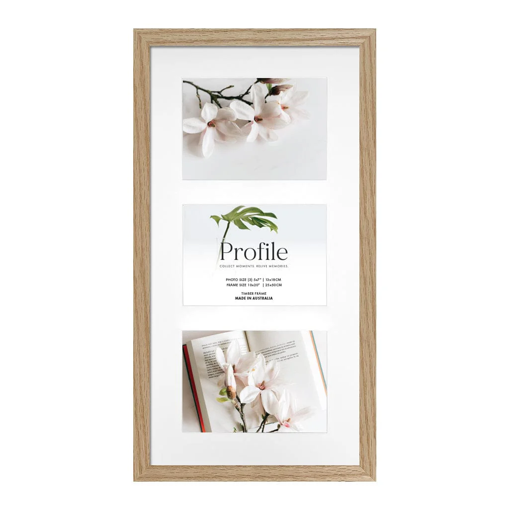 Decorator Gallery Collage Photo Frame - 3 Photos (5x7in) (Vertical) - Image 6
