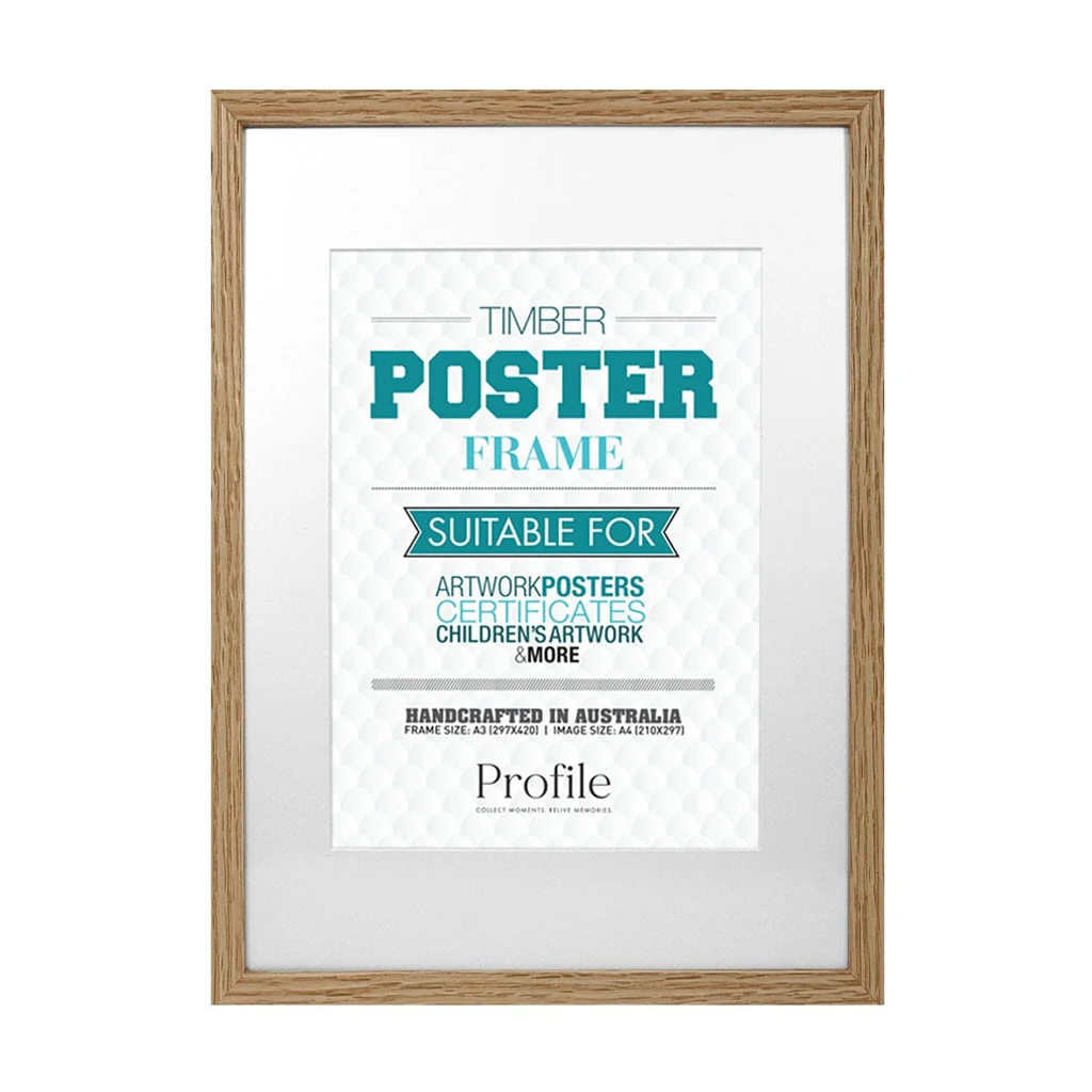 Decorator Natural Oak Poster Frame - Image 6
