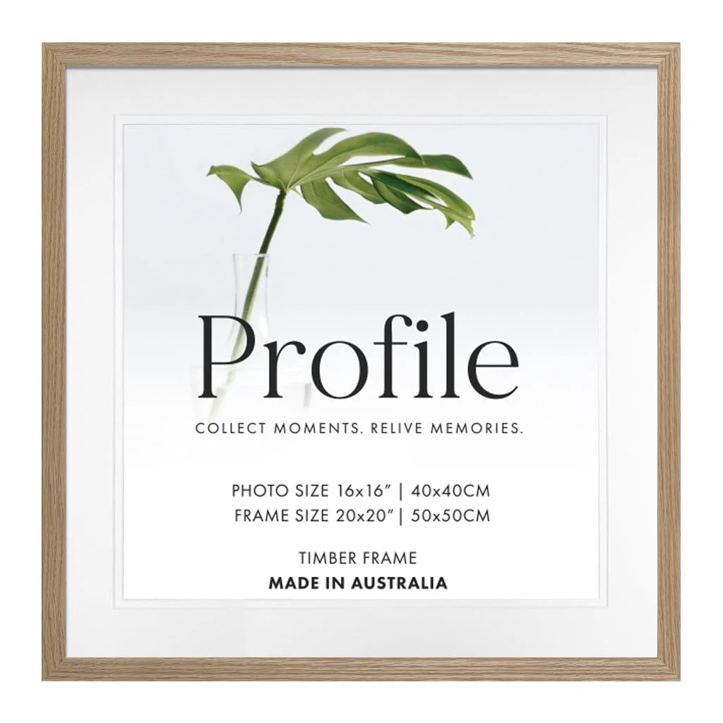 Decorator Deluxe Natural Oak Square Photo Frame - Image 9