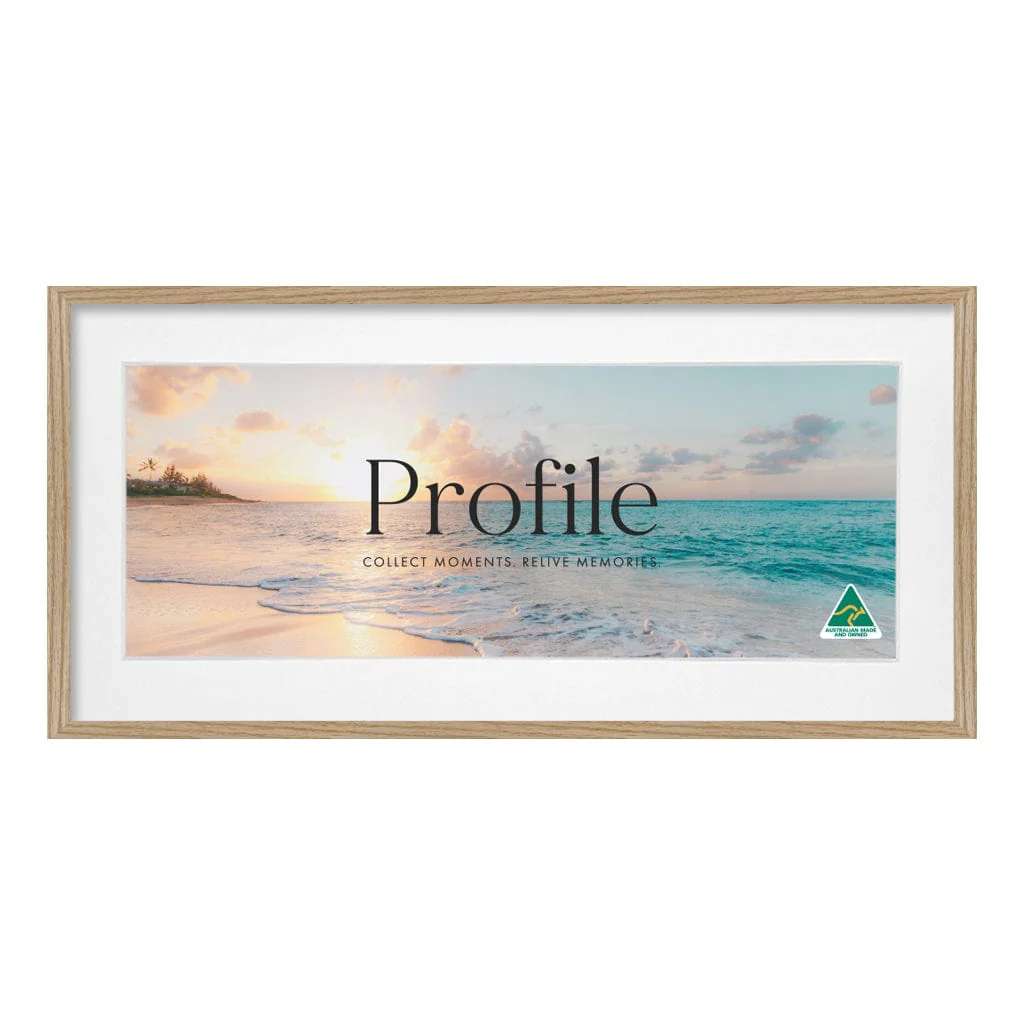 Decorator Panoramic Natural Oak Timber Photo Frame - Image 4