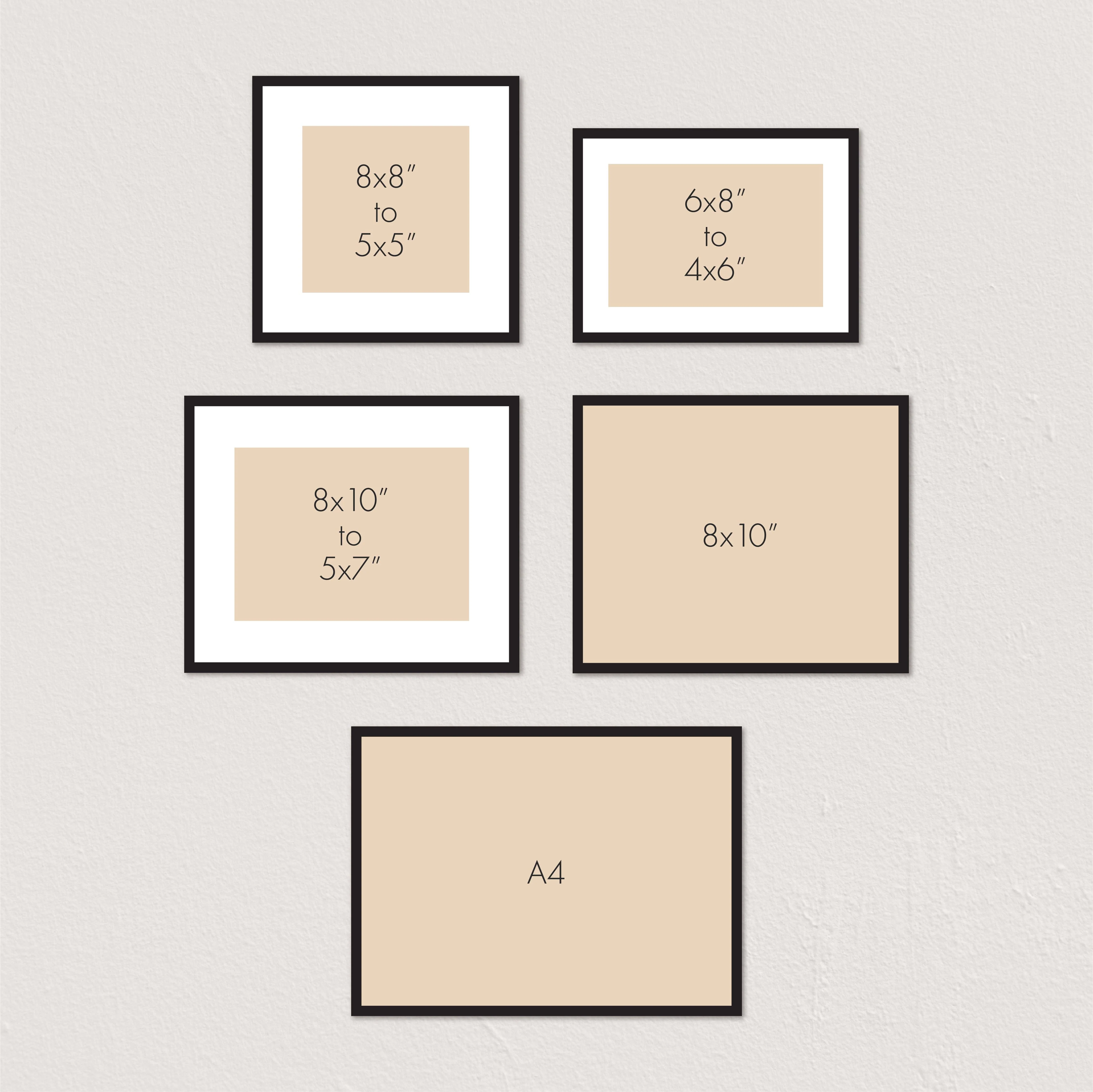 Profile Mini Salon Gallery Photo Wall Frame Set H - 5 Frames - Image 8