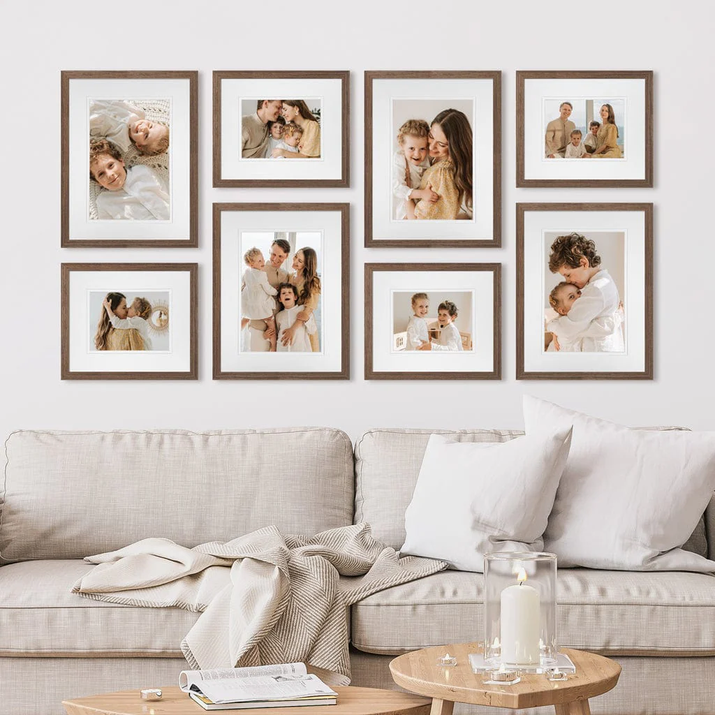 Deluxe Gallery Photo Wall Frames Set J - 8 Frames - Image 2