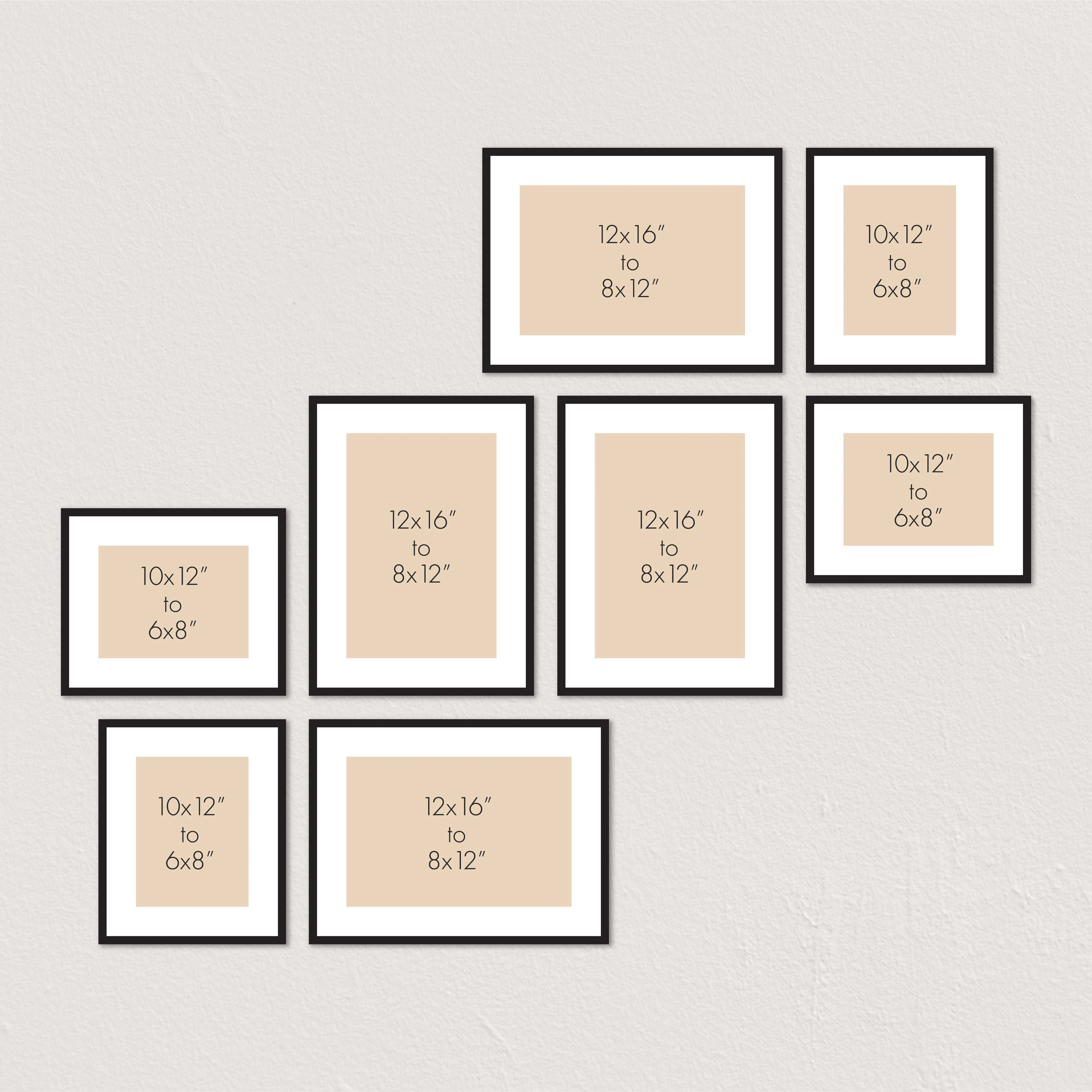Deluxe Gallery Photo Wall Frames Set J - 8 Frames - Image 9