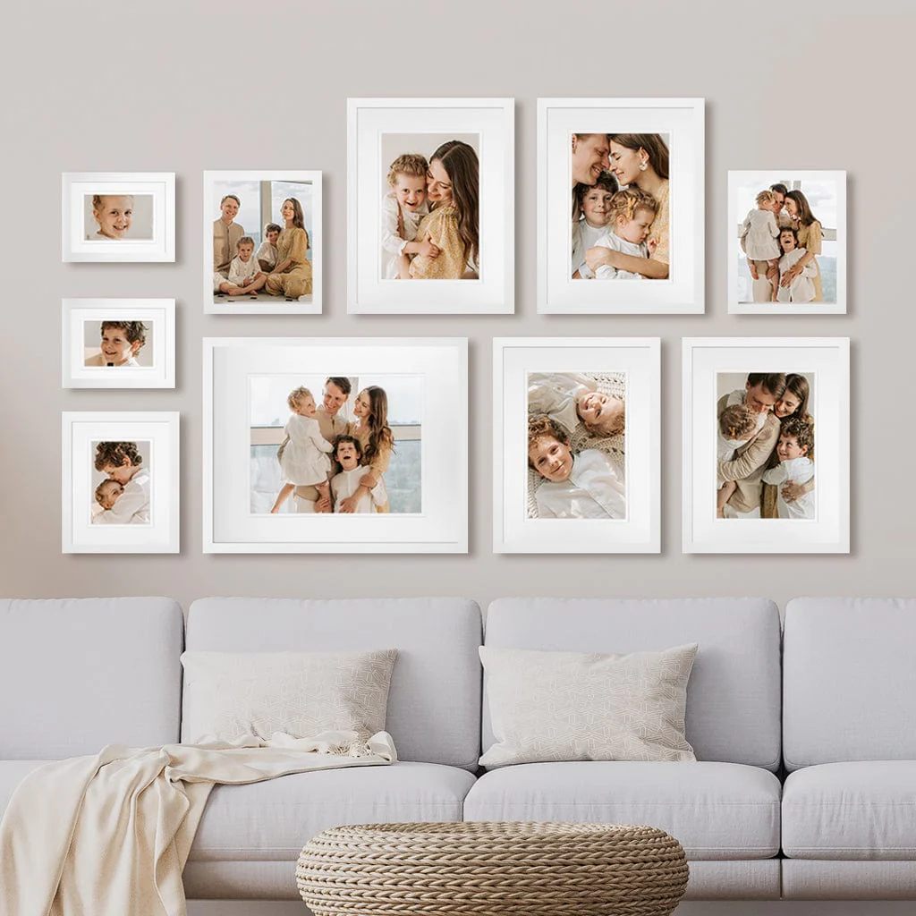 Profile Synchronised Bottom Gallery Photo Wall Frame Set - 10 Frames - Image 6