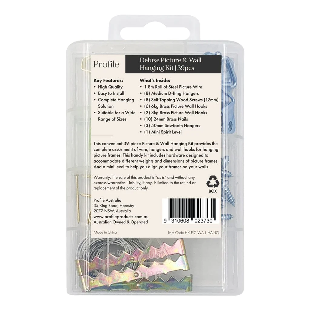Deluxe Picture & Wall Hanging Kit (39pcs) - Image 5