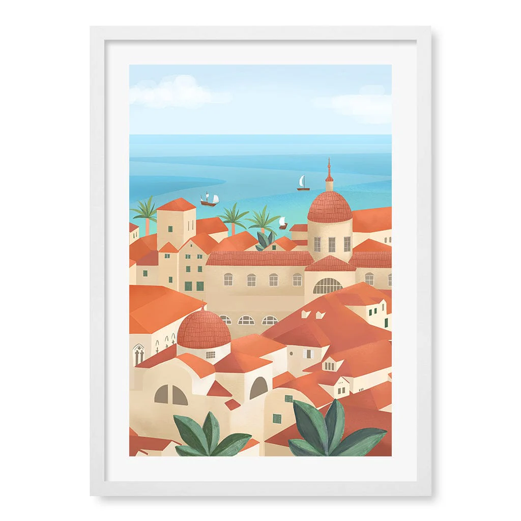 Dubrovnik Old Town Modern Wall Art Print by Petra Lizde - Image 11