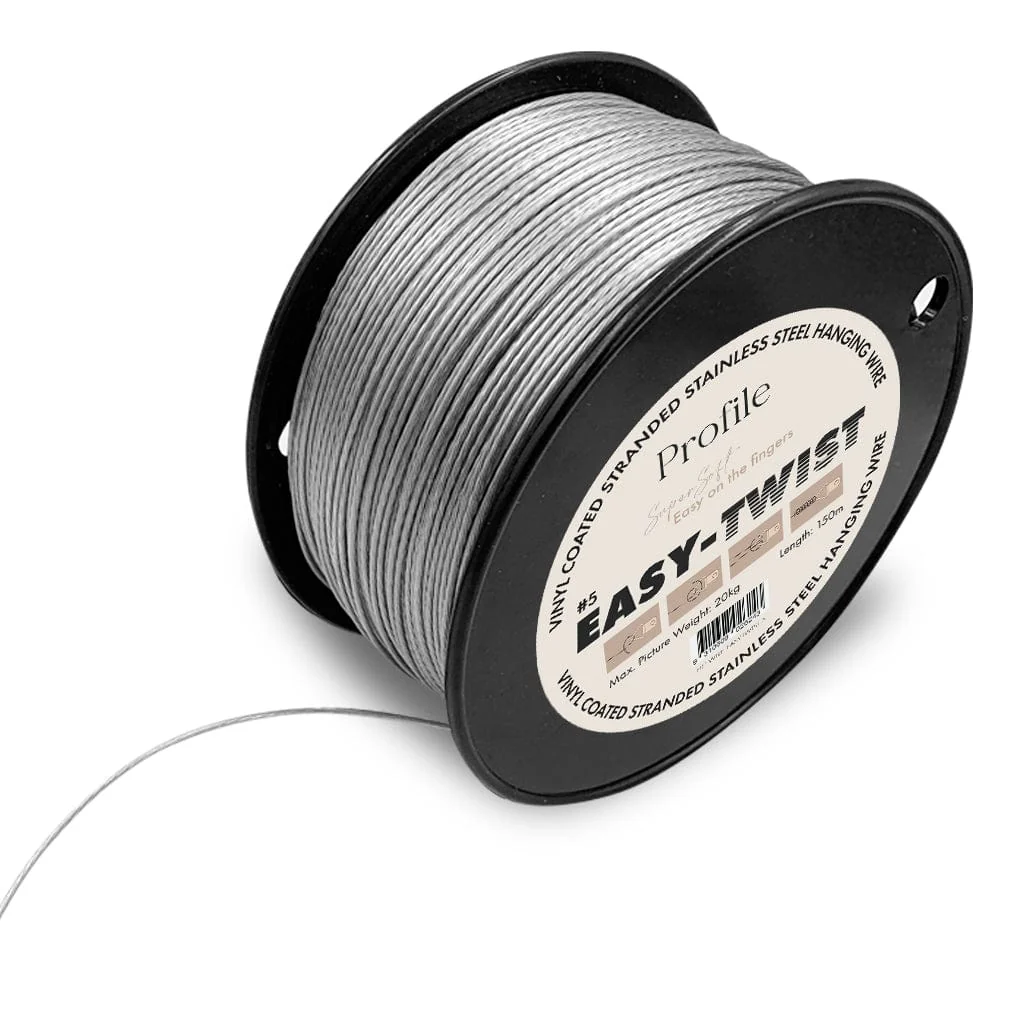 Easy-Twist #5 Super Soft Picture Hanging Wire (Up to 20kg) 150m - Image 2
