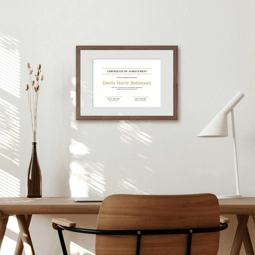 Elegant Chestnut Brown Picture Frame - Image 10